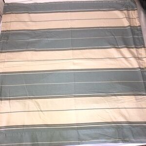Pottery Barn Striped Euro Sham, 100% organic cotton fiber, pre-owned,